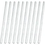 Eisco 10pk Glass Stirring Rods, 7.9" - Rounded Ends, 6mm Diameter - Excellent for Laboratory or Home Use - Borosilicate 3.3 Glass