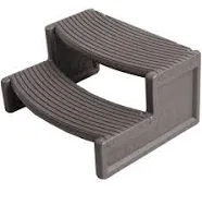 Confer Plastics Handi-Step Spa Hot Tub Stairs, Deep Grey (Open Box)