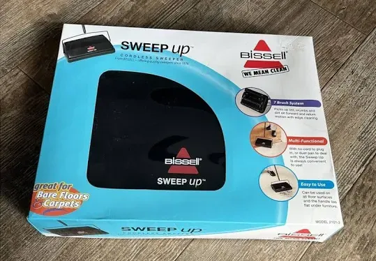 Bissell Sweep Up Cordless Sweeper Model 21013 New Box Clean Dust Floor Janitor