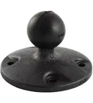 RAM Mounts Composite round Plate with Ball RAP-B-202U with B Size 1&#034; Ball