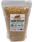 International Popcorn Organic, 1.9 lb White Virtually Hulless (Less Hulls) Popcorn Kernels • Resealable Bag • USA Grown • Non-GMO, Vegan, Kosher •