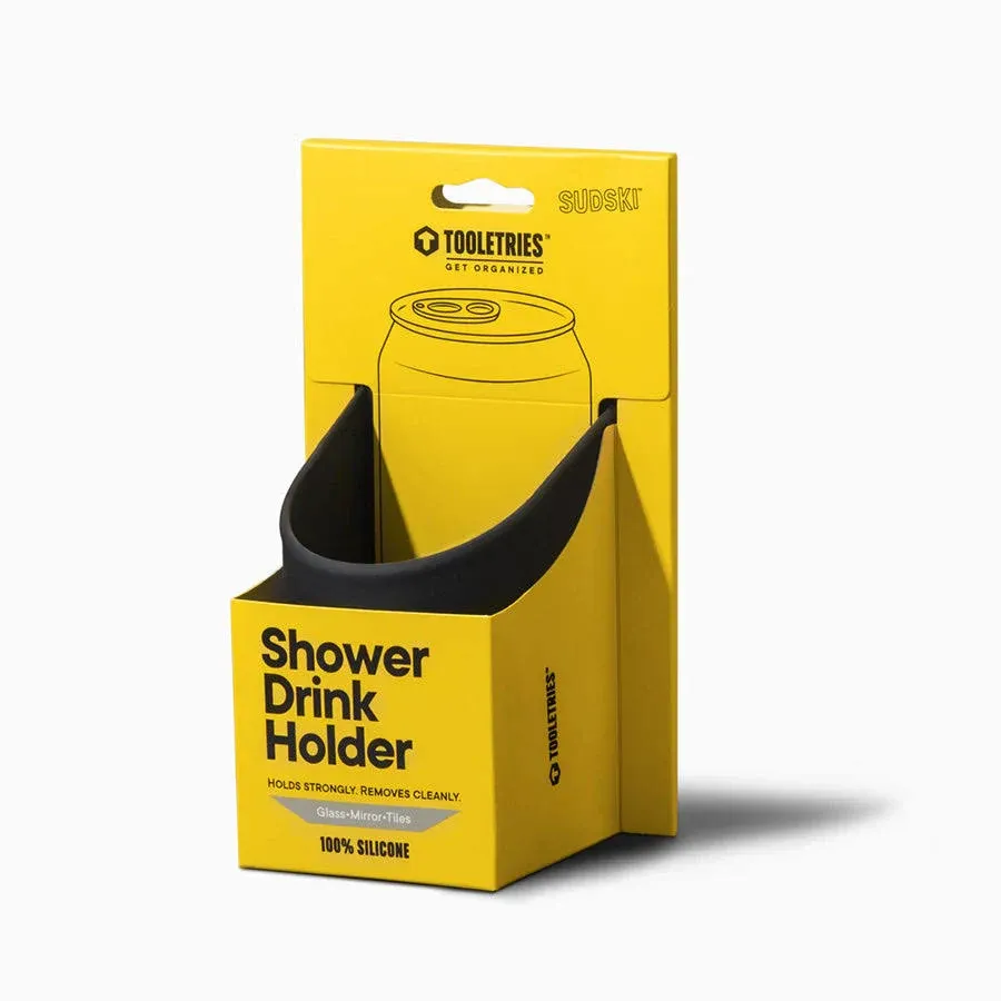 Tooletries - Shower Drink Holder - 100% Silicone Can for Charcoal 