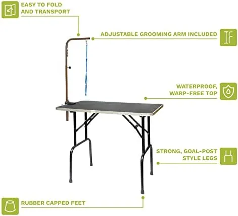 Pet Grooming Table with Arm Go Pet Club