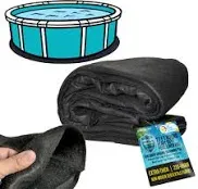 U.S. Pool Supply Armour Shield 21-Foot Round Heavy Duty Pool Liner Pad for Above Ground Swimming Pools - Protects Pool Liner, Prevents Punctures, Weed Barrier, Eco-Friendly Fabric - Extends Liner Life