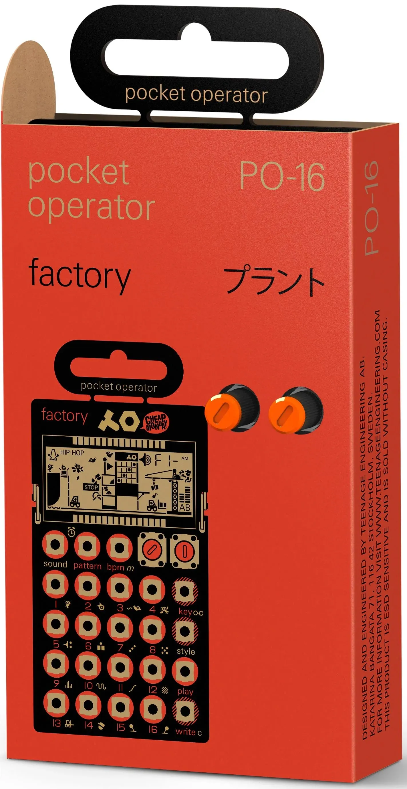 Teenage Engineering PO-16 Factory Pocket Operator Synthesizer