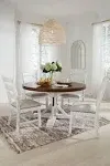 Signature Design by Ashley Valebeck Dining Side Chair Set of 2 Beige/White