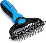 Maxpower Planet Pet Grooming Brush - Double Sided Shedding, Dematting Undercoat 