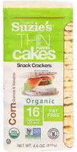 Suzie's Thin Cakes, Corn Quinoa And Sesame, 4.6 Oz (Pack of 3)