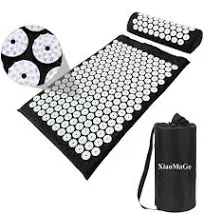 XiaoMaGe Acupressure Mat and Pillow Set with Bag