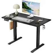 Smug Standing Desk, Adjustable Height Electric Sit Stand Up Down Computer Table, 48x24 inch Ergonomic Rising Desks for Work Office Home, Modern