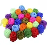 Blovec Juggling Scarves for Kids, 30 Pcs Square Dance Scarf Magic