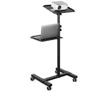 Mount-It! Mobile Projector and Laptop Stand (2 Shelves), Rolling Cart with