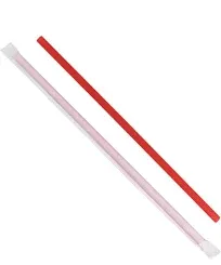 Karat 10.25'' Giant Straws Paper Wrapped