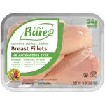 Just Bare Natural Fresh Chicken Tenders | No Antibiotics Ever | Boneless | Skinless | 0.88 LB