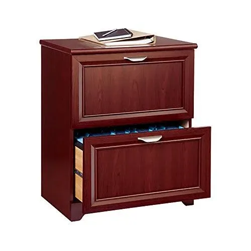 Realspace 422364 2-Drawer Lateral File Dark Cherry