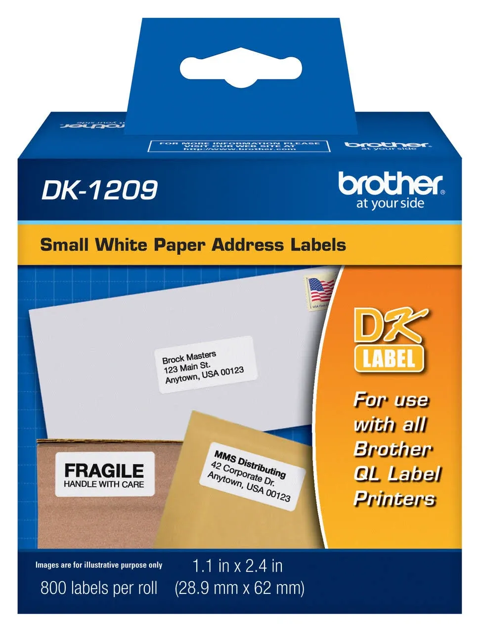 Brother DK1209 White Small Address Labels