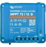 Victron Energy SmartSolar MPPT 75V 15 Amp 12/24-Volt Solar Charge Controller (Bluetooth)