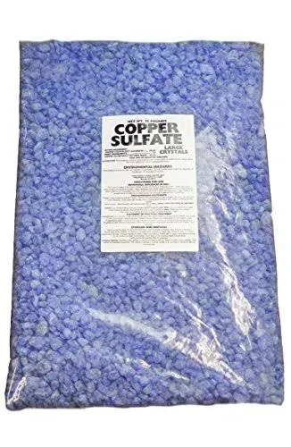 Copper Sulfate Crystals 25lb Bag (LARGE CRYSTAL)