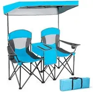 Portable Folding Camping Canopy Chairs with Cup Holder