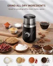 SHARDOR Adjustable Coffee Grinder Electric, Herb, Spice Grinder, Coffee Bean.