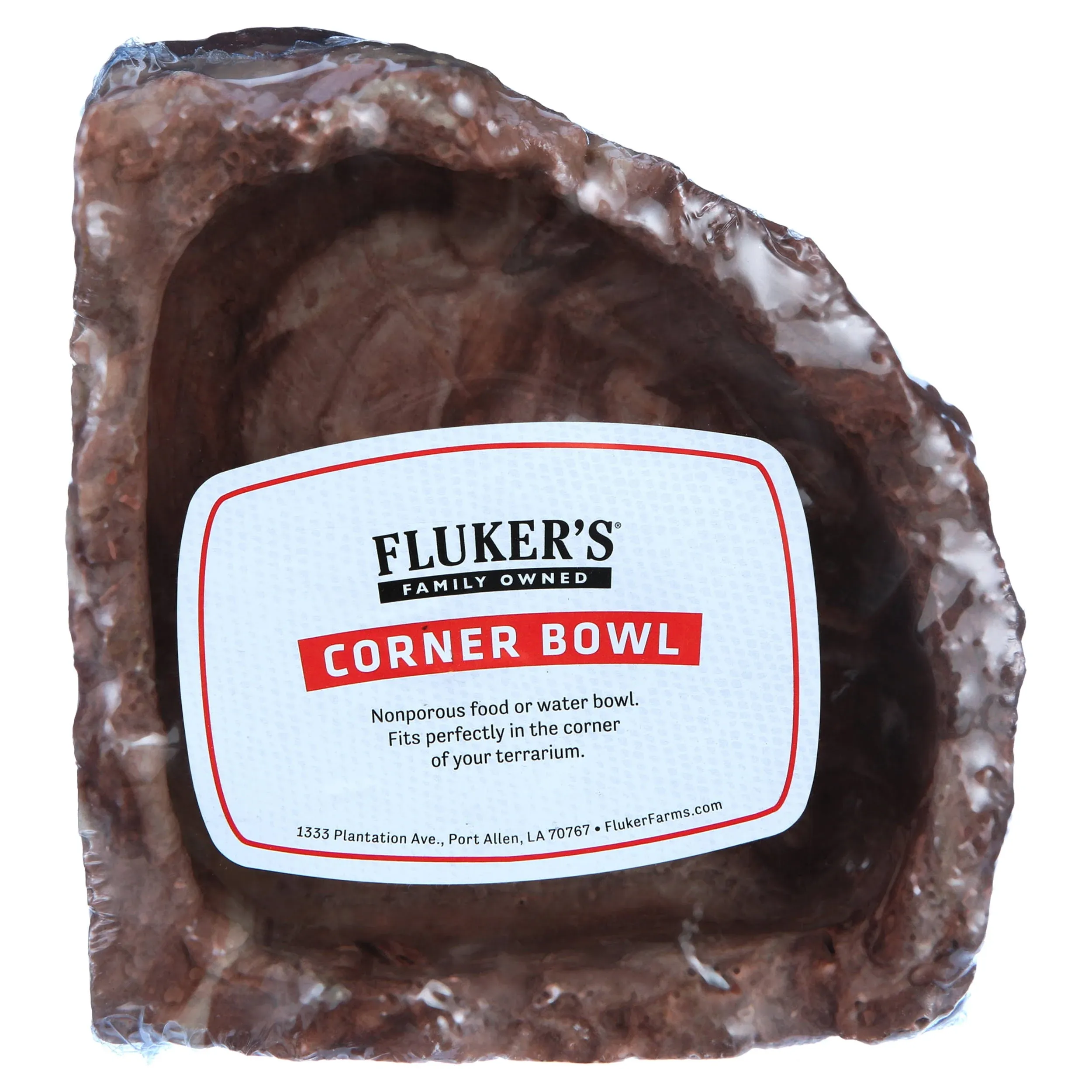 Fluker's Food and Water Reptile Corner Bowl, Medium 6", colors may slightly vary