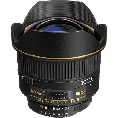 Nikon AF Nikkor 14mm f/2.8D ED Lens + +