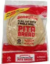 Joseph's Flax Mini Pita Bread 6 Count - 8 Oz