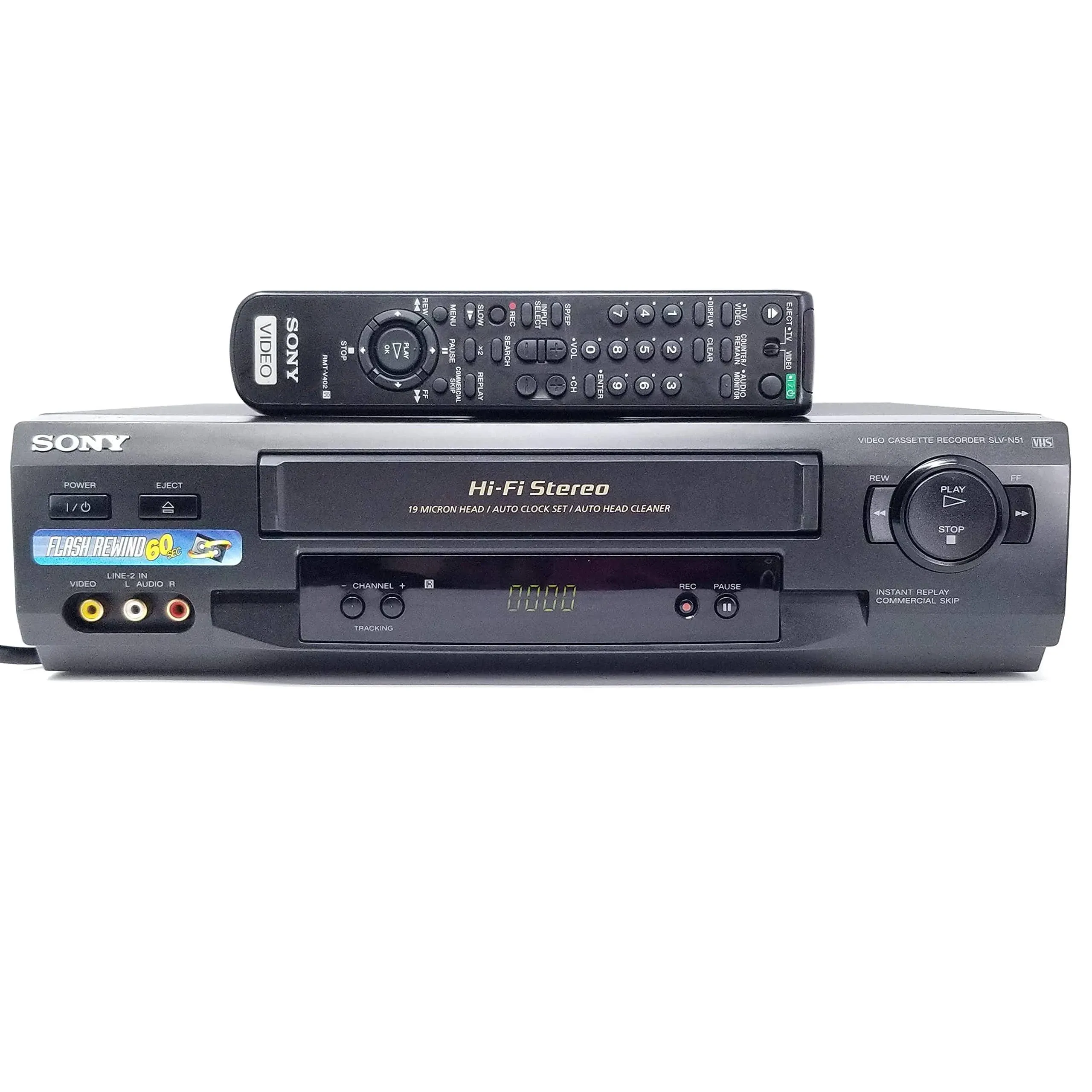 Sony SLV-N51 4 Head Hi-Fi Stereo VCR VHS Player Recorder UNTESTED READ