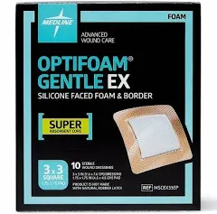 Medline Optifoam Gentle EX Bordered Foam Dressing