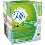 Puffs Plus Lotion Facial Tissue - 2 Ply, White, 24/Carton