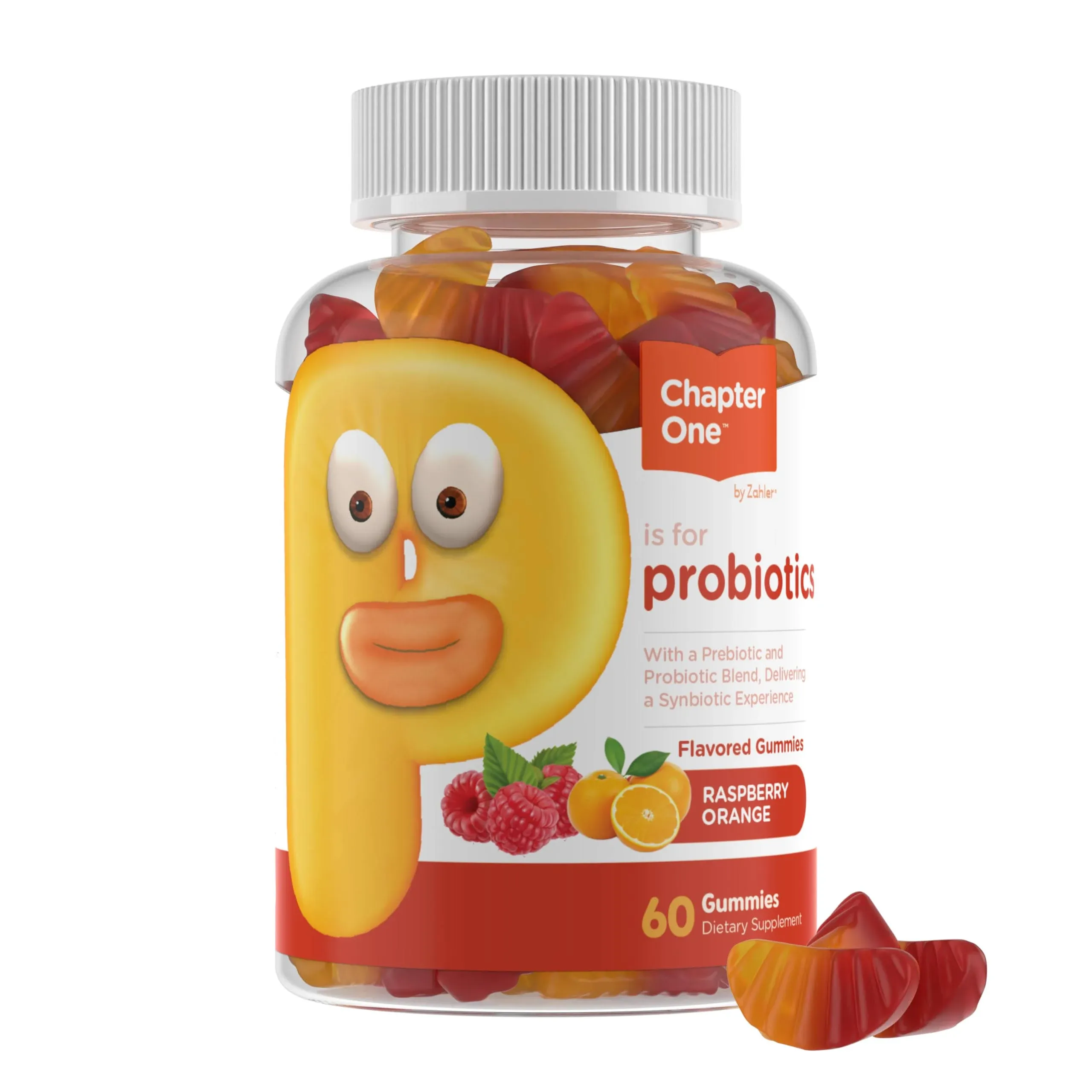 Chapter One Probiotic Raspberry Orange 60 Gummies