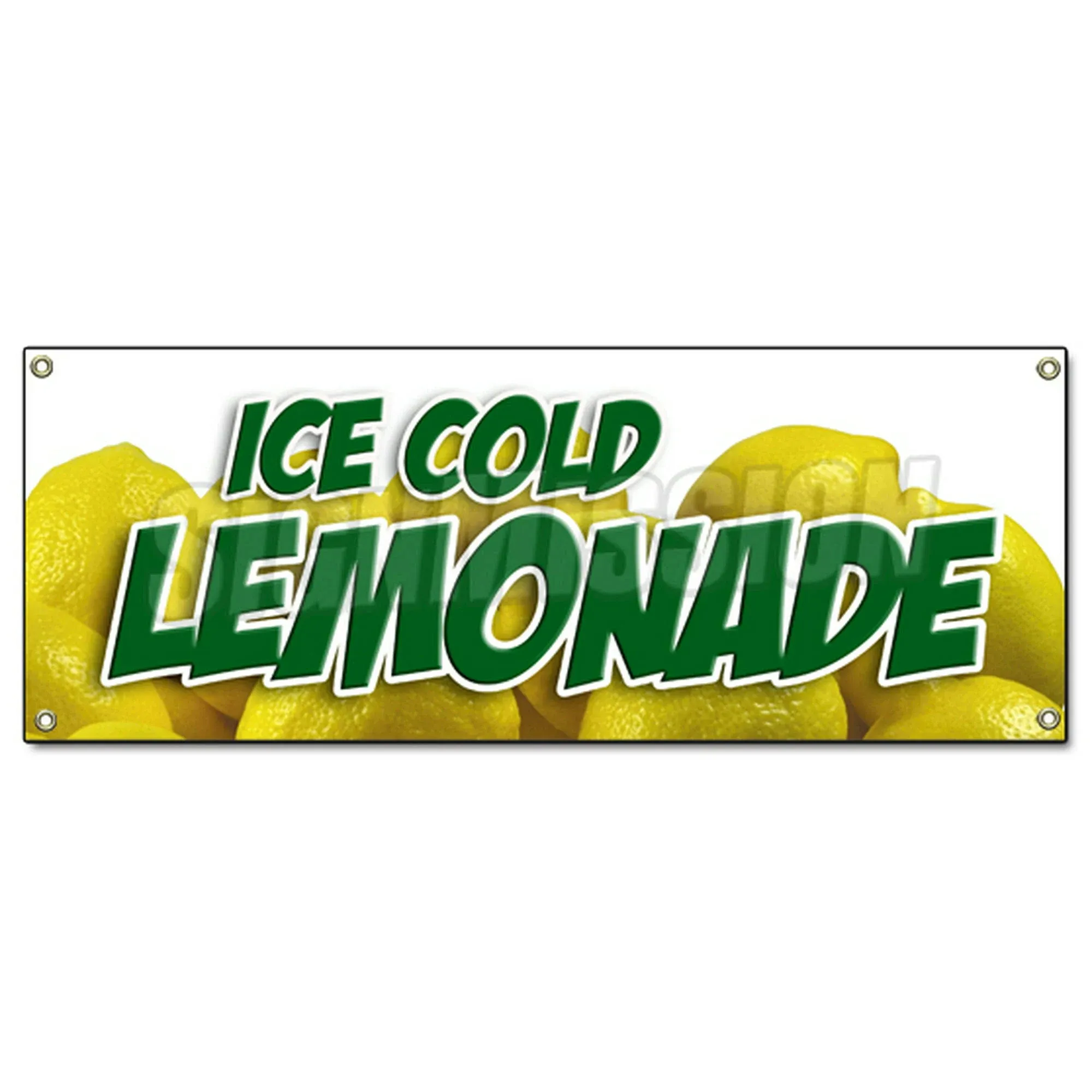 Lemonade 1 Banner Sign Lemonaid Ice Cold Fresh Homemade Drinks Food