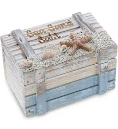 CoTa Global Coastal Horizon Jewelry Box Handcrafted Nautical Keepsake Wooden Box For Trinket Storage