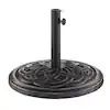 Circle Weave Round Patio Umbrella Base, One Size, Brown