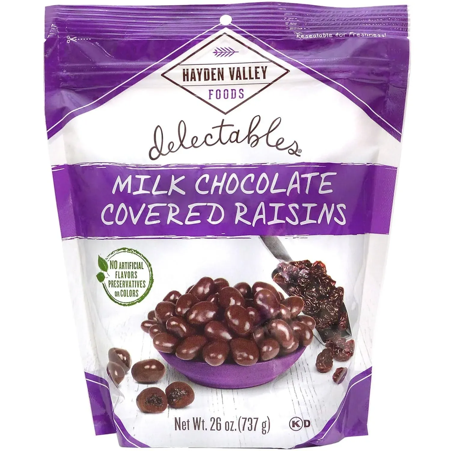 Hayden Valley Foods Milk Chocolate Covered Raisins