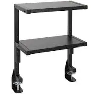 VIVO VIVO Clamp-on 13" Above or Below Desk 2-Tier Shelving Unit STAND-SHELF2C