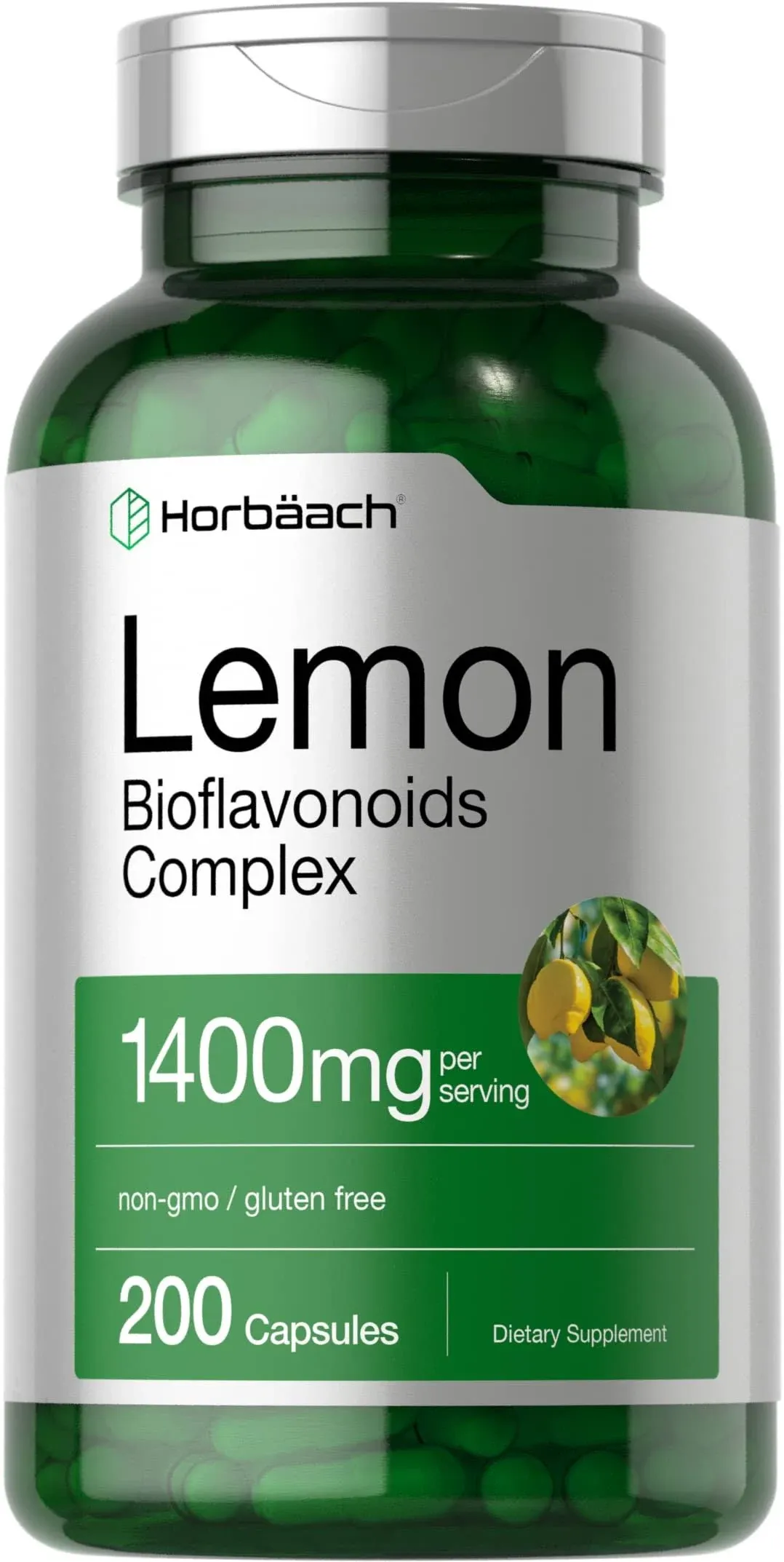 Horbaach Lemon Bioflavonoids Complex 1400mg | 200 Capsules