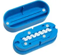 Multiple Pill Splitter. Original Patented Design, with Accurate Pill Alignment, Sturdy Cutting Blade and Blade Guard, for Splitting and Quartering Round or Oblong Pills.US Patent No. 9,827,165.