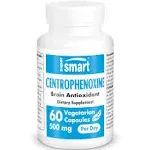 Supersmart - Centrophenoxine 500mg per Day (DMAE & pCPA) - Nootropics Supplement | Non-GMO & Gluten Free - 60 Vegetarian Capsules