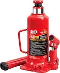 BIG RED 12 Ton (24,000 LBs) Torin Welded Hydraulic Car Bottle Jack for Auto Repair and House Lift, Red, TAM91203B