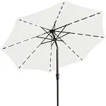 JEAREY Upgrade 9ft LED Lighted Patio Umbrella