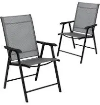 Paladin Navy Outdoor Folding Patio Sling Chair