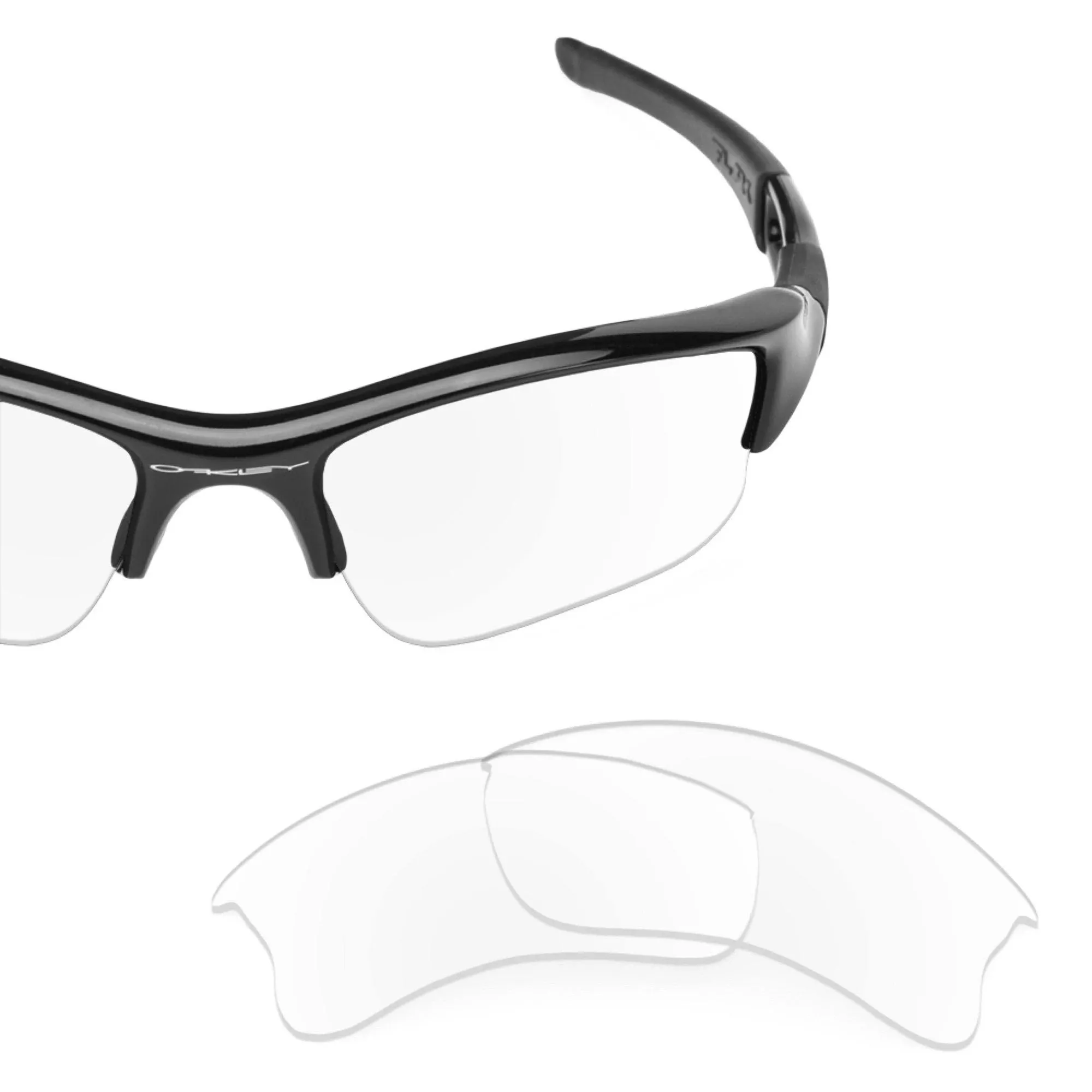 Oakley Flak Jacket XLJ Crystal Clear Replacement Lenses - by Revant Optics