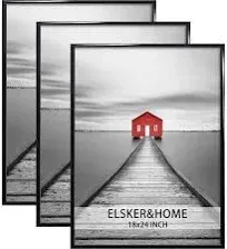 ELSKER&amp;HOME 24x36 Poster Frame 3 Pack, Black Picture Frame for Horizontal or Ver