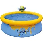 JLeisure 5' x 16.5" Bee Spray Inflatable Outdoor Above Ground Kid Swimming Pool