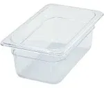 Winco SP7404 1/4 Size Polycarbonate Food Pan 4"