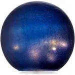 Alpine Blue Textured Glass Gazing Globe with LED Lights