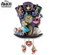 The Bradford Exchange Disney Alice in Wonderland Mad Hatter Light Up Cuckoo Clock