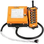 NEWTRY Wireless Crane Remote Control 12 Buttons 12V Industrial Channel Hoist Con