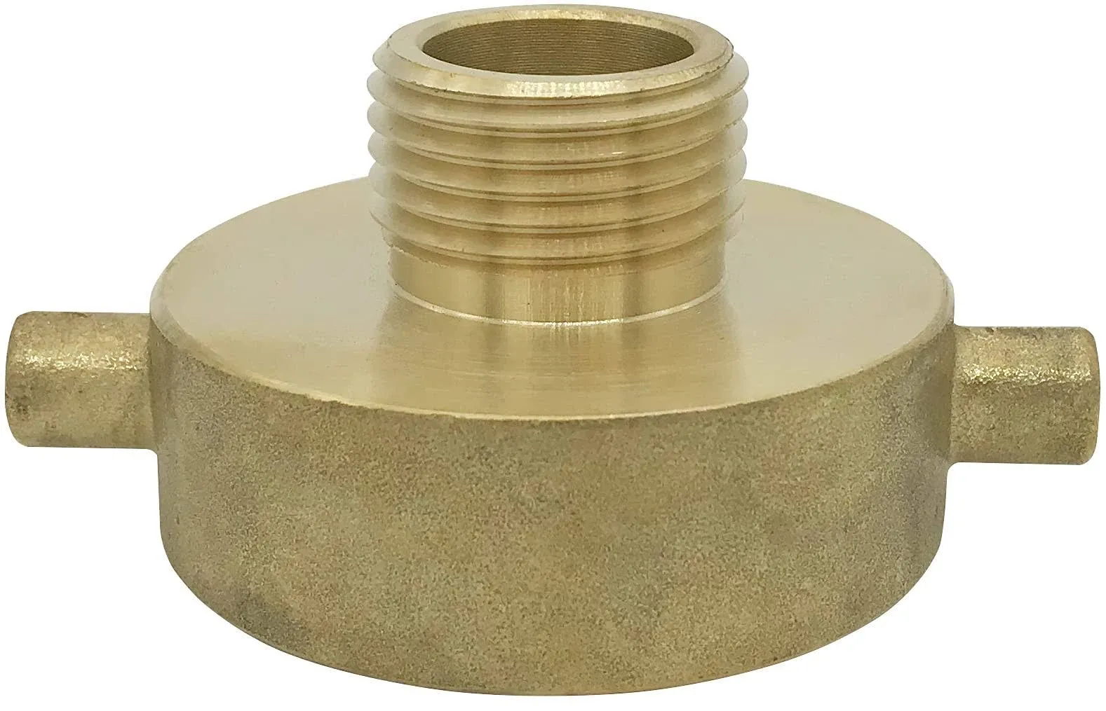 Fire Hydrant Hose Adapter 2-1/2&#034; NST/NH Female x 3/4&#034; GHT Male, Brass Fire Hydra